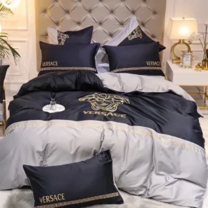 Gianni Versace Logo Brand Bedding Set Bedroom Luxury Bedspread Home Decor