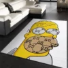 Gucci The Simpsons Rectangle Rug Area Carpet Fashion Brand Luxury Door Mat Home Decor
