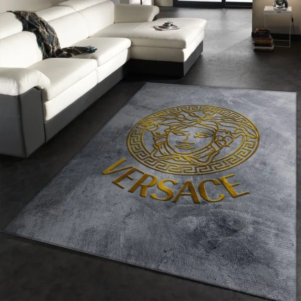 Versace Rectangle Rug Fashion Brand Door Mat Area Carpet Home Decor Luxury