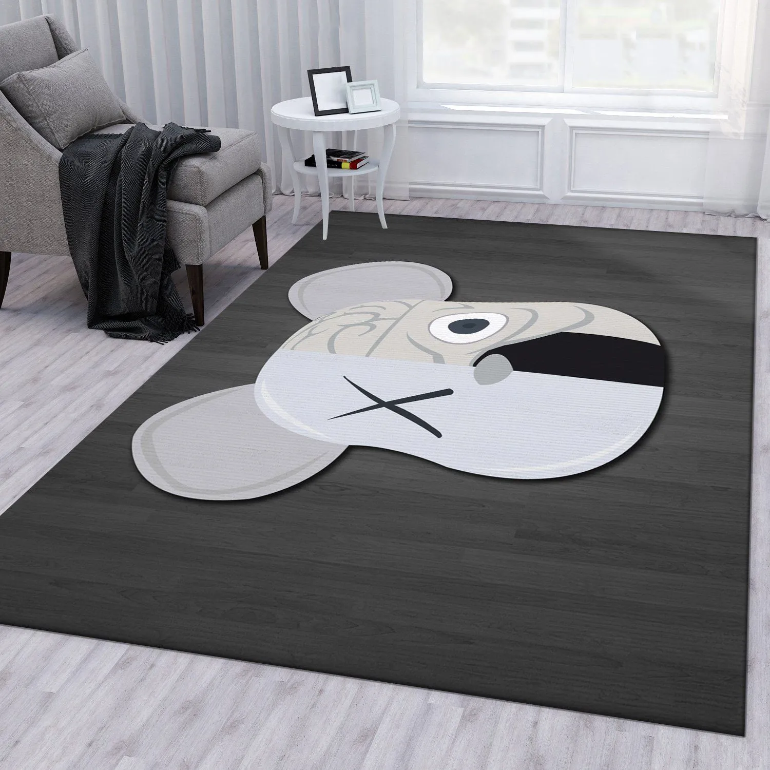 Kaws Rectangle Rug Area Carpet Luxury Door Mat Fashion Brand Home Decor