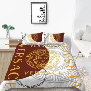 Gianni Versace Logo Brand Bedding Set Home Decor Bedspread Luxury Bedroom