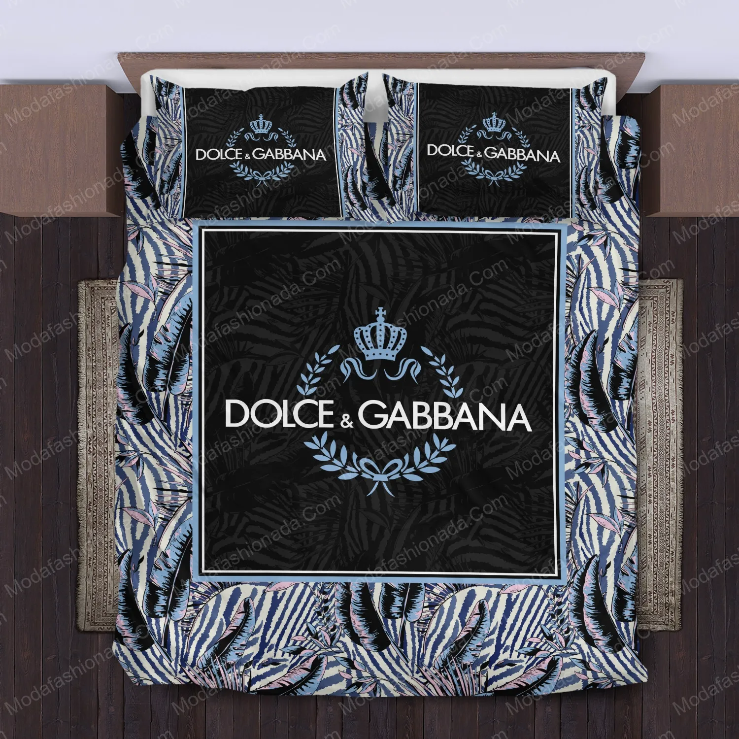 Symbolism Dolce & Gabbanas Logo Brand Bedding Set Bedspread Bedroom Luxury Home Decor