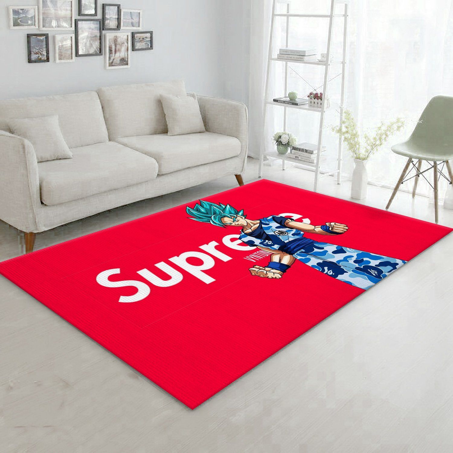 Supreme Songoku Rectangle Rug Fashion Brand Home Decor Area Carpet Luxury Door Mat