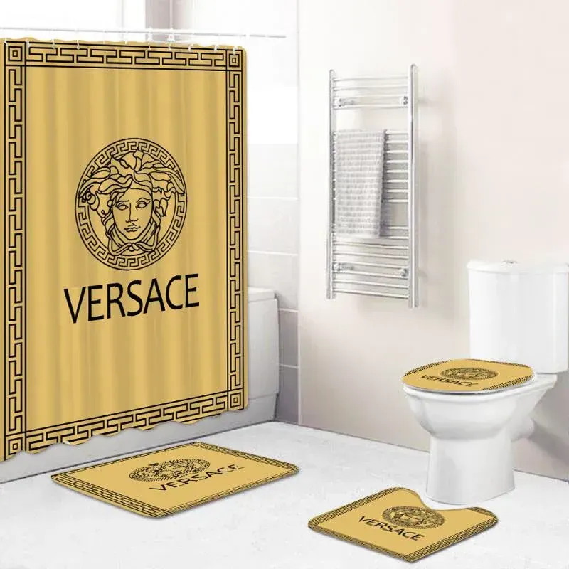 Versace Bathroom Set Hypebeast Luxury Fashion Brand Bath Mat Home Decor