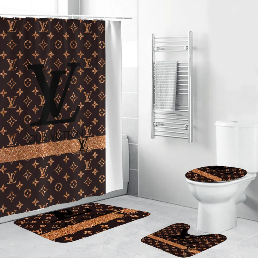 Louis Vuitton Bathroom Set Luxury Fashion Brand Hypebeast Bath Mat Home Decor