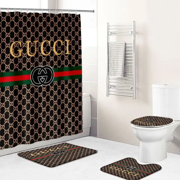 Gucci Bathroom Set Luxury Fashion Brand Hypebeast Home Decor Bath Mat