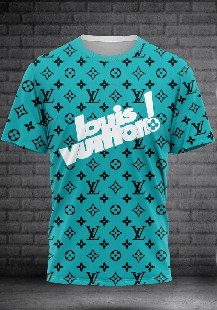 Louis Vuitton Teal T Shirt Fashion Luxury Outfit