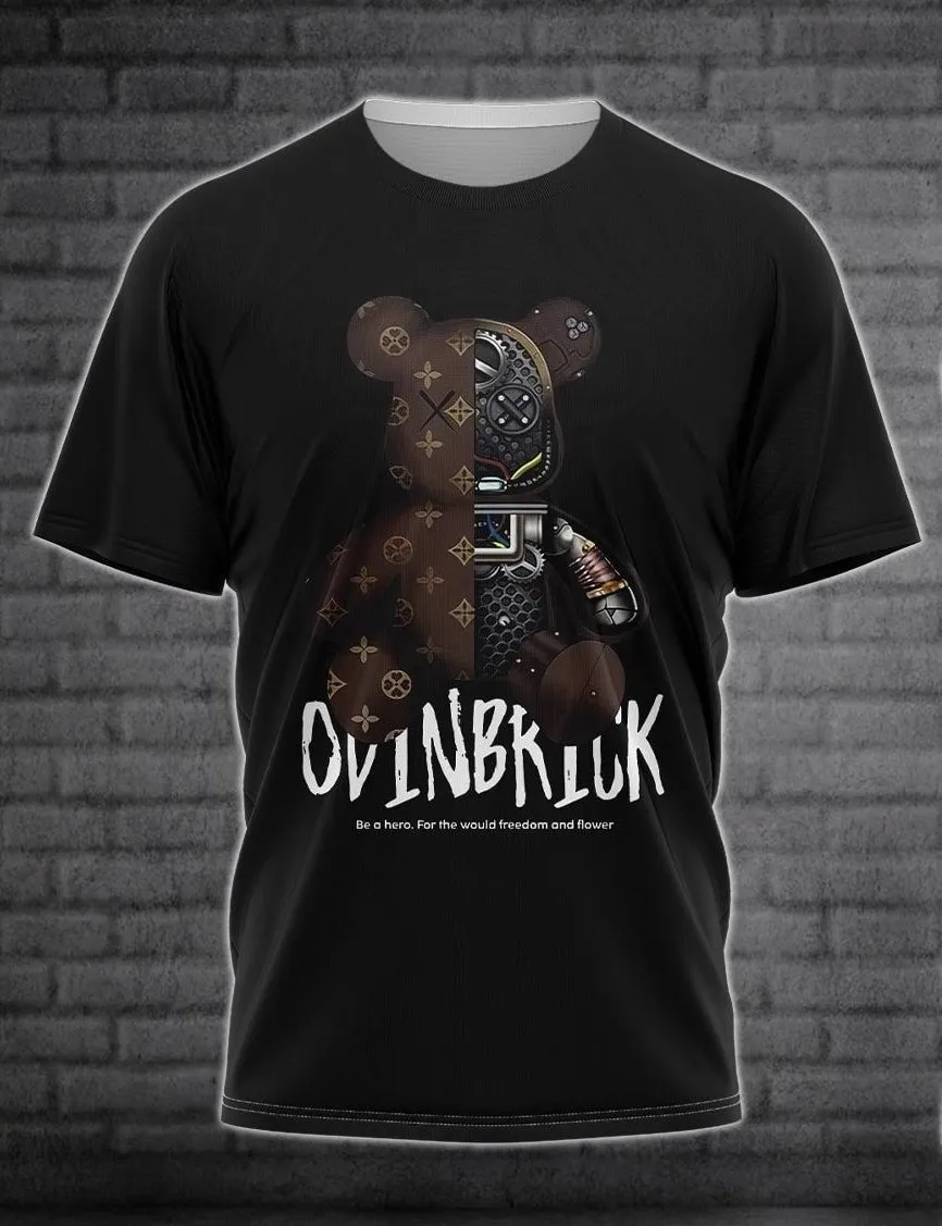 Louis Vuitton Bear Black T Shirt Outfit Luxury Fashion