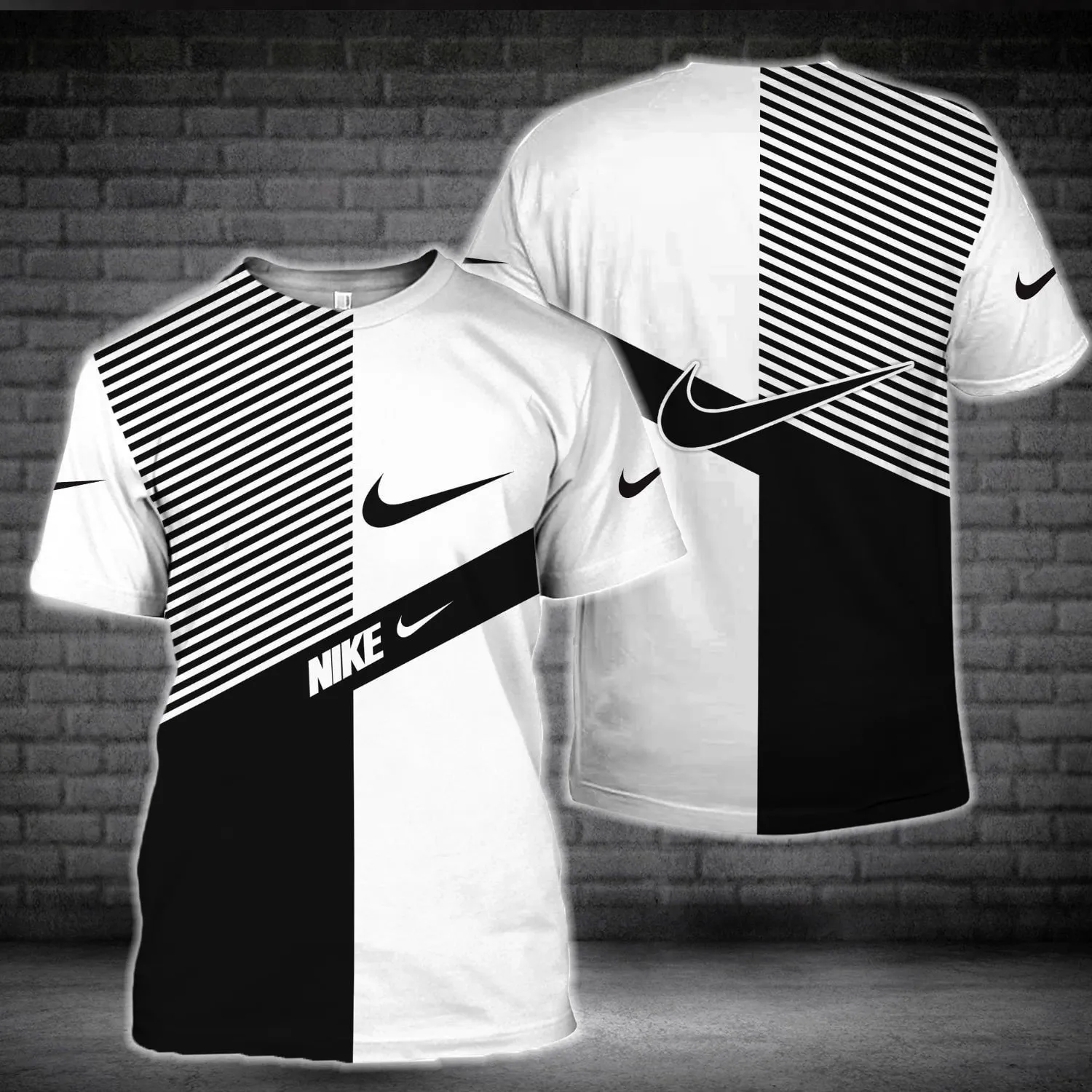 Nike Black White T Shirt Outfit Luxury Fashion