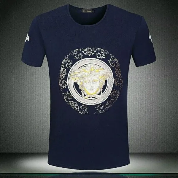 Versace Medusa Blue T Shirt Fashion Outfit Luxury