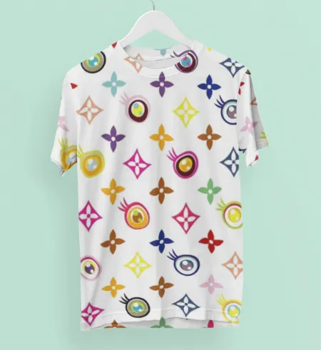 Louis Vuitton Multicolor White T Shirt Luxury Outfit Fashion