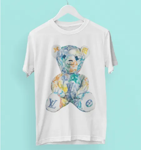 Louis Vuitton Multicolor Teddy Bear T Shirt Luxury Fashion Outfit