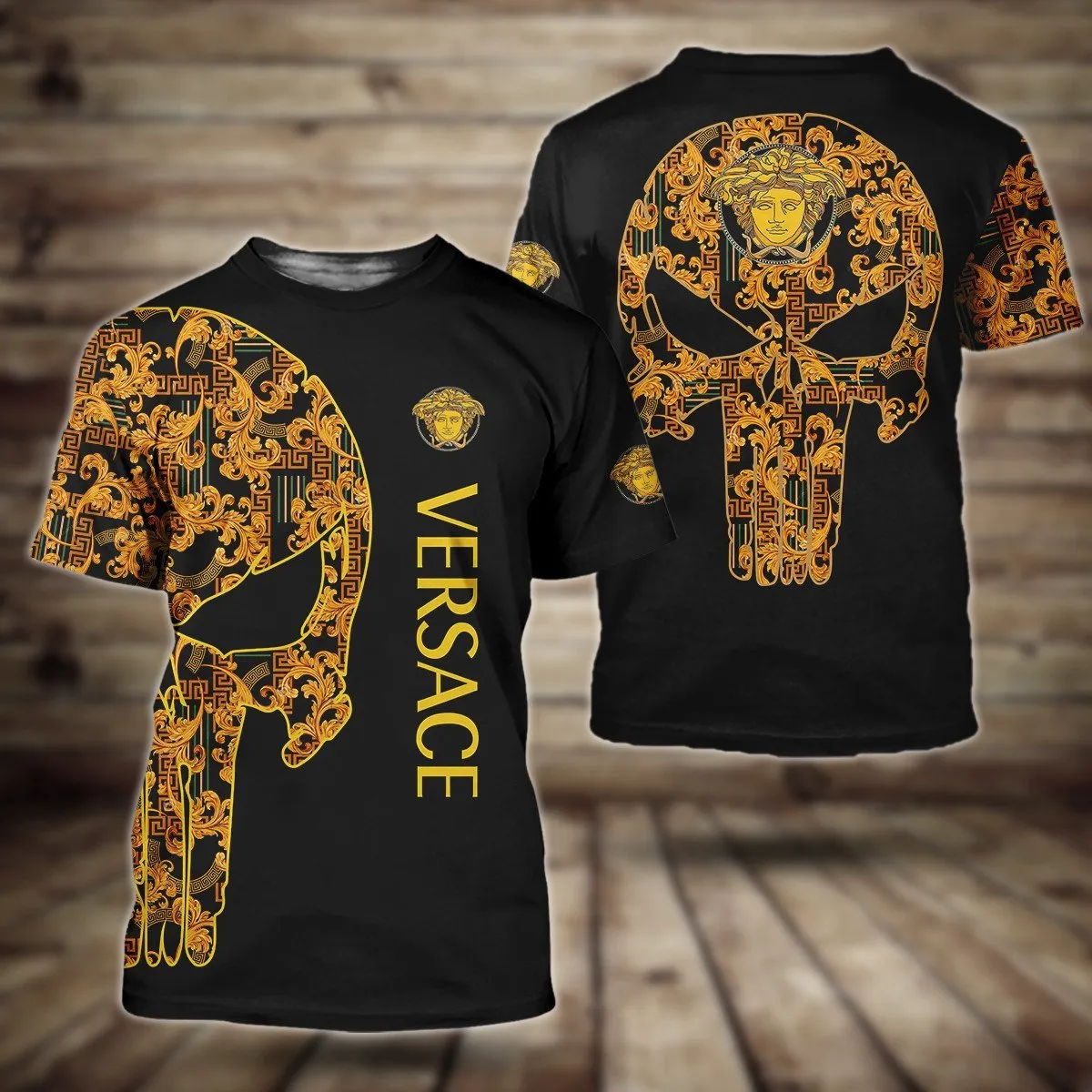 Versace Golden Skull T Shirt Fashion Outfit Luxury