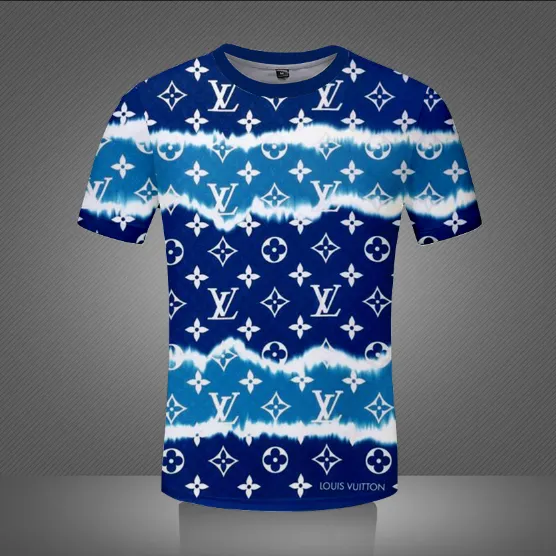 Louis Vuitton Logo Blue T Shirt Luxury Fashion Outfit