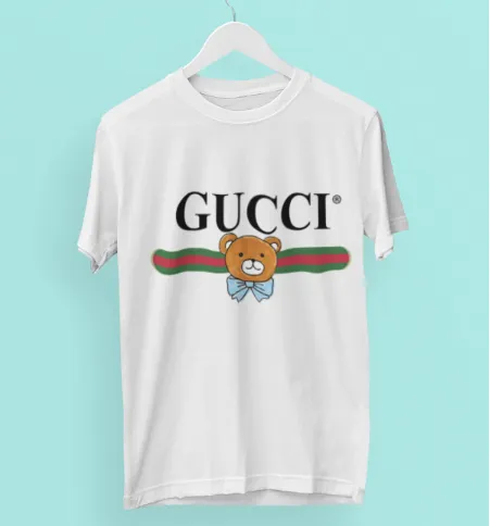 Gucci Teddy White T Shirt Luxury Outfit Fashion