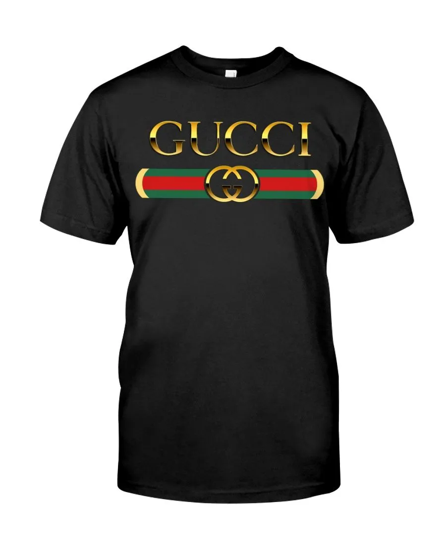 Gucci Pattern Black T Shirt Luxury Outfit Fashion
