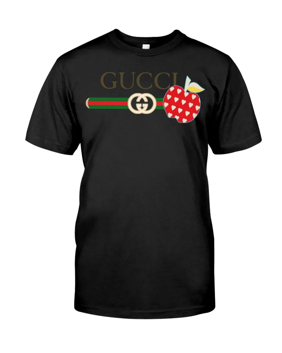 Gucci Apple Black T Shirt Fashion Luxury Outfit