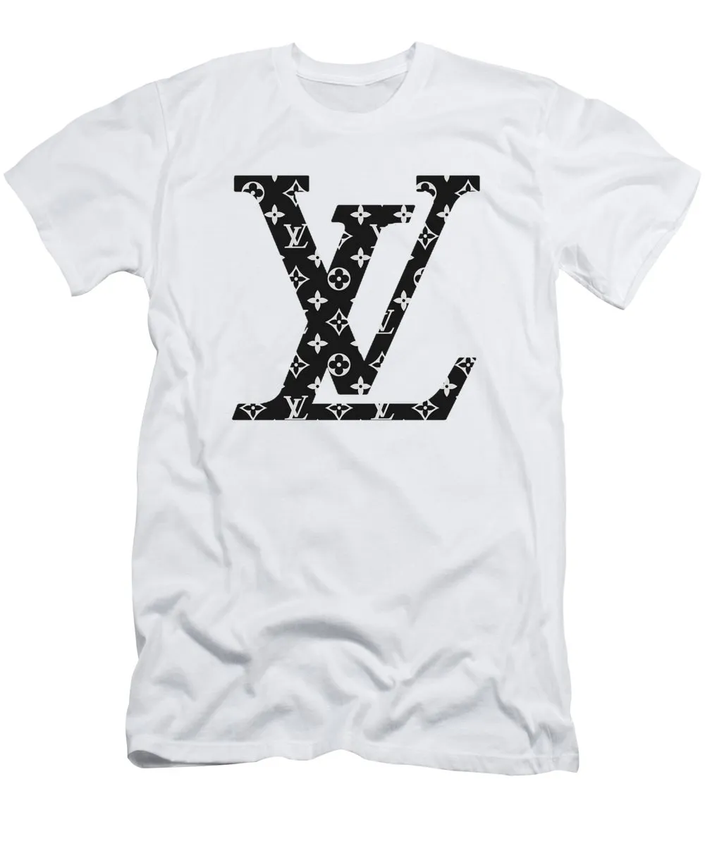 Louis Vuitton Black Logo White T Shirt Fashion Outfit Luxury