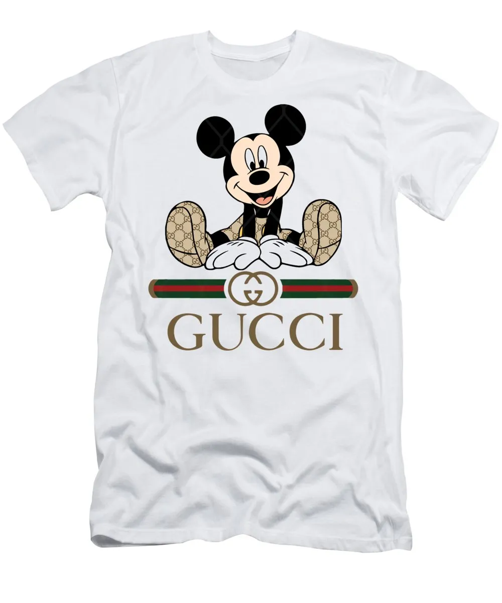 Gucci Mickey Mouse White T Shirt Outfit Fashion Luxury