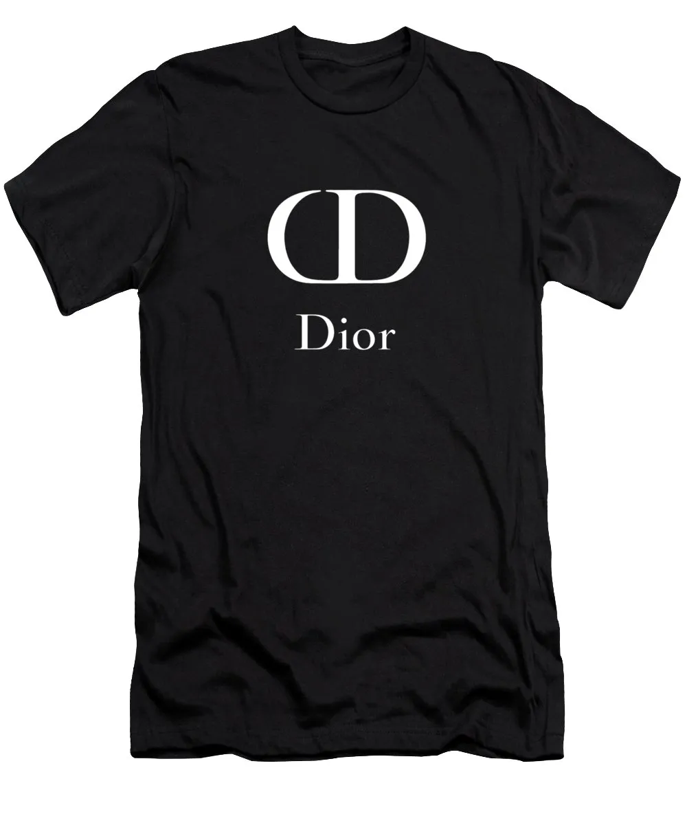 Dior White Logo Black T Shirt Luxury Fashion Outfit