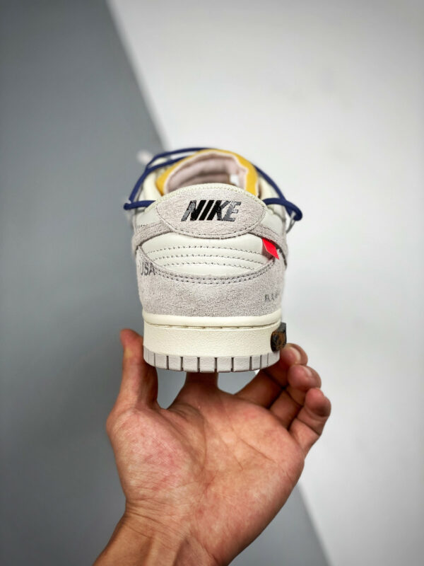Off-White x Nike Dunk Low 18 of 50 Sail Grey For Sale