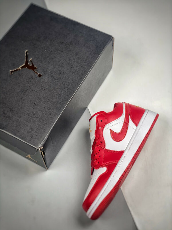 Air Jordan 1 Low Cardinal Red White 553558-607 For Sale