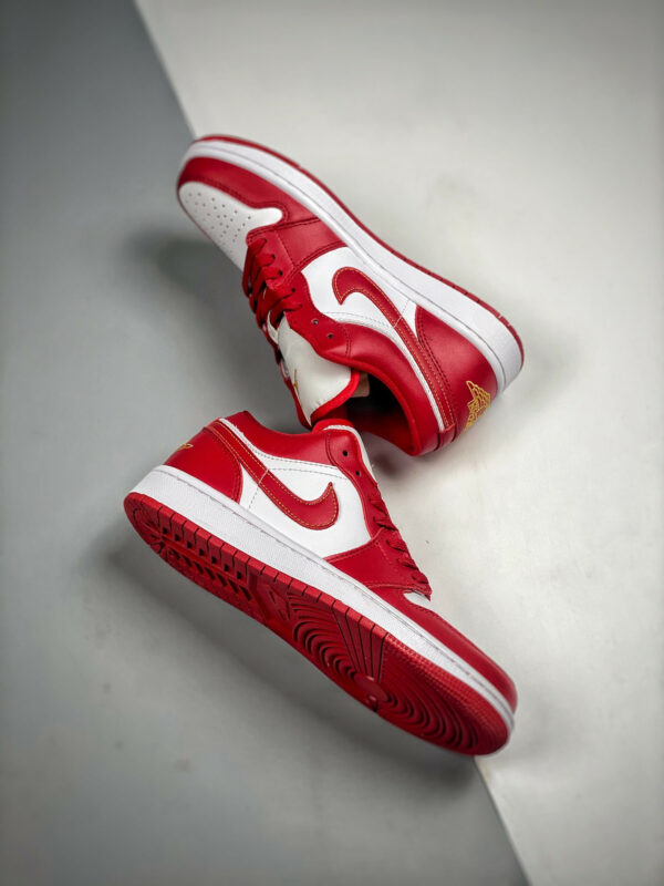 Air Jordan 1 Low Cardinal Red White 553558-607 For Sale