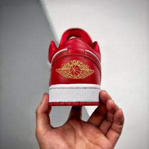 Air Jordan 1 Low Cardinal Red White 553558-607 For Sale