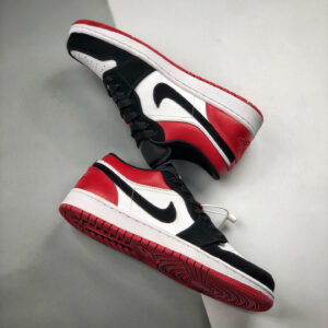 Air Jordan 1 Low Black Toe Black Red 553558-116