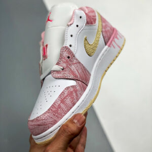 Air Jordan 1 Low GS Ice Cream Drip Arctic Punch Pale Vanilla-White For Sale