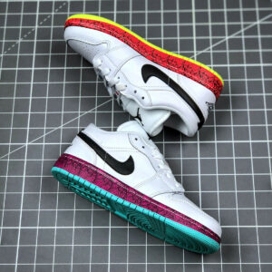 Air Jordan 1 Low Multi-Color Midsoles White CV9548-100 For Sale