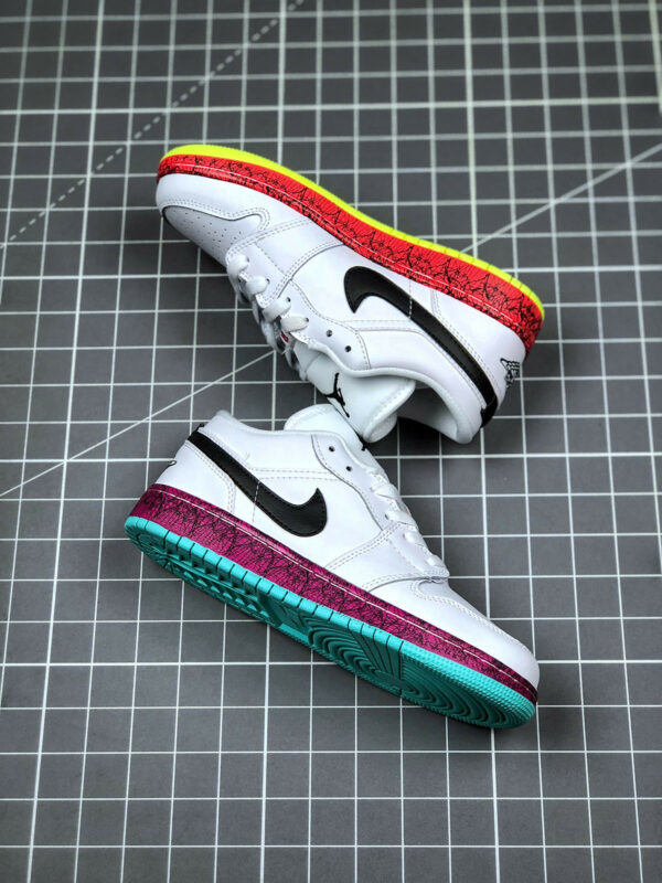 Air Jordan 1 Low Multi-Color Midsoles White CV9548-100 For Sale