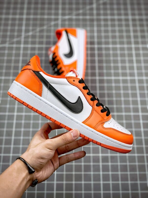 Air Jordan 1 Low OG Shattered Backboard Orange White-Black For Sale