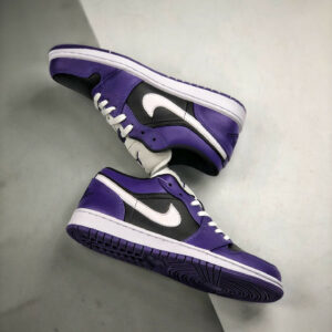 Air Jordan 1 Low Purple Black 553558-501 For Sale