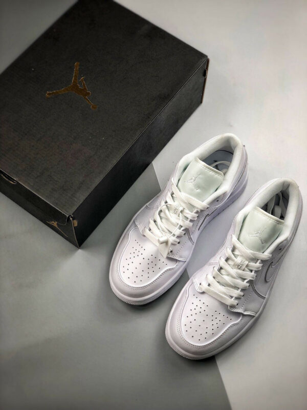 Air Jordan 1 Low Triple White 553558-112 On Sale