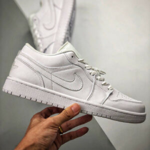 Air Jordan 1 Low Triple White 553558-112 On Sale