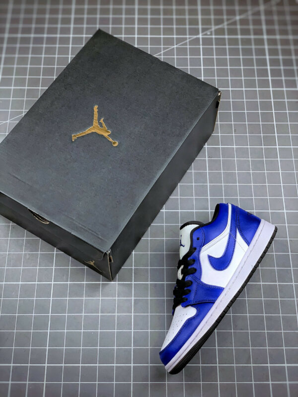 Air Jordan 1 Low White Game Royal-Black For Sale