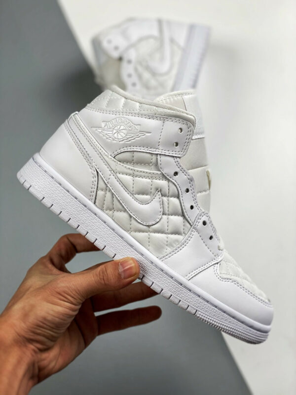 Air Jordan 1 Mid SE White Quilted DB6078-100 For Sale