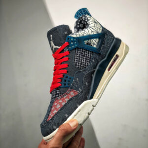 Air Jordan 4 SE Sashiko Deep Ocean Sail-Cement Grey-Fire Red For Sale