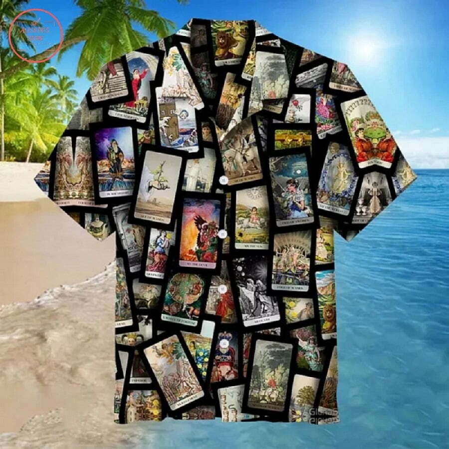 All Tarot Cards Collage Hawaiian Shirt