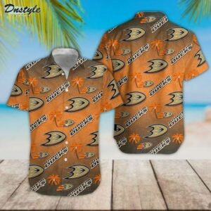 Anaheim Ducks Hawaiian Shirt Beach Outfit Summer