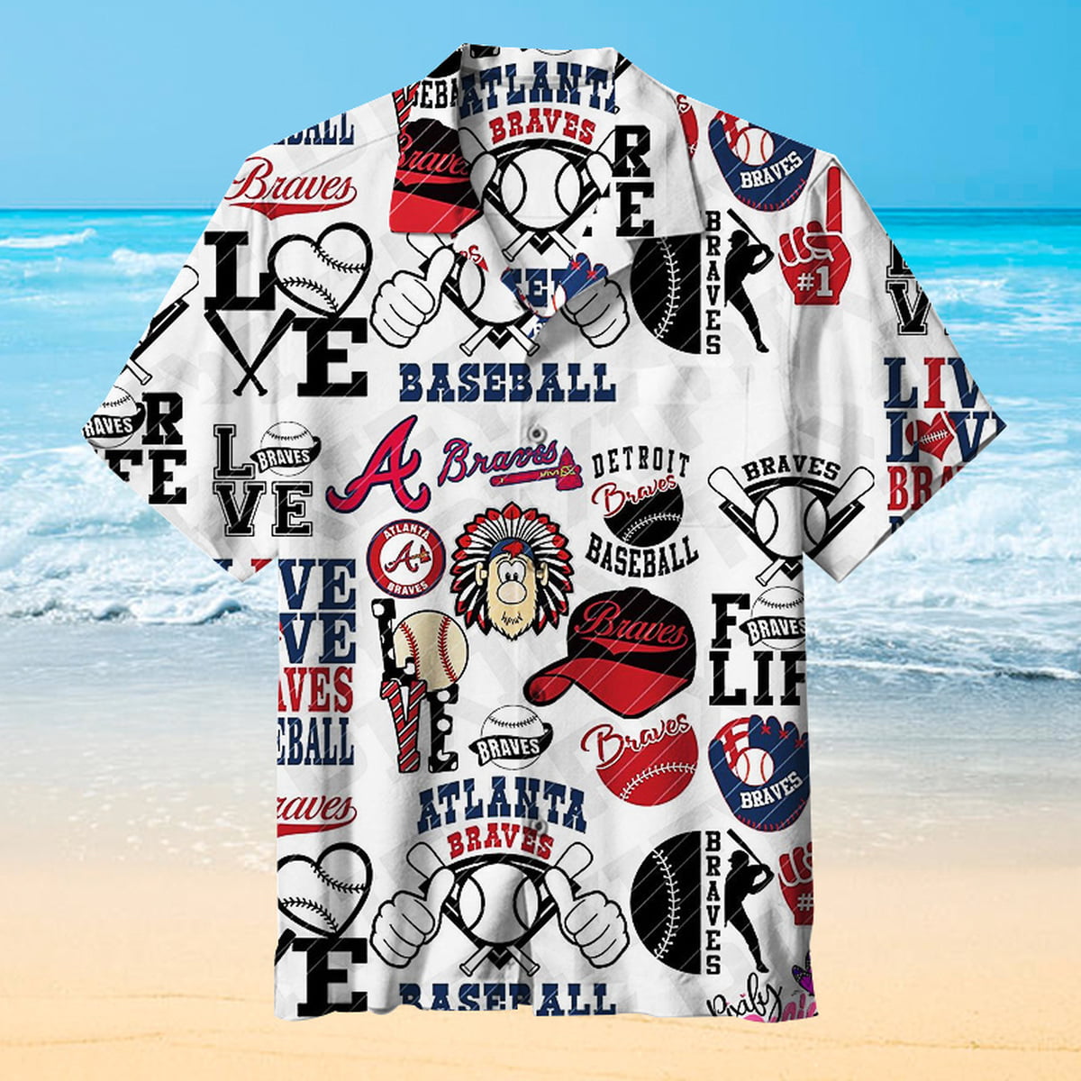 Atlanta Braves Hawaiian Shirt Summer Beach Outfit