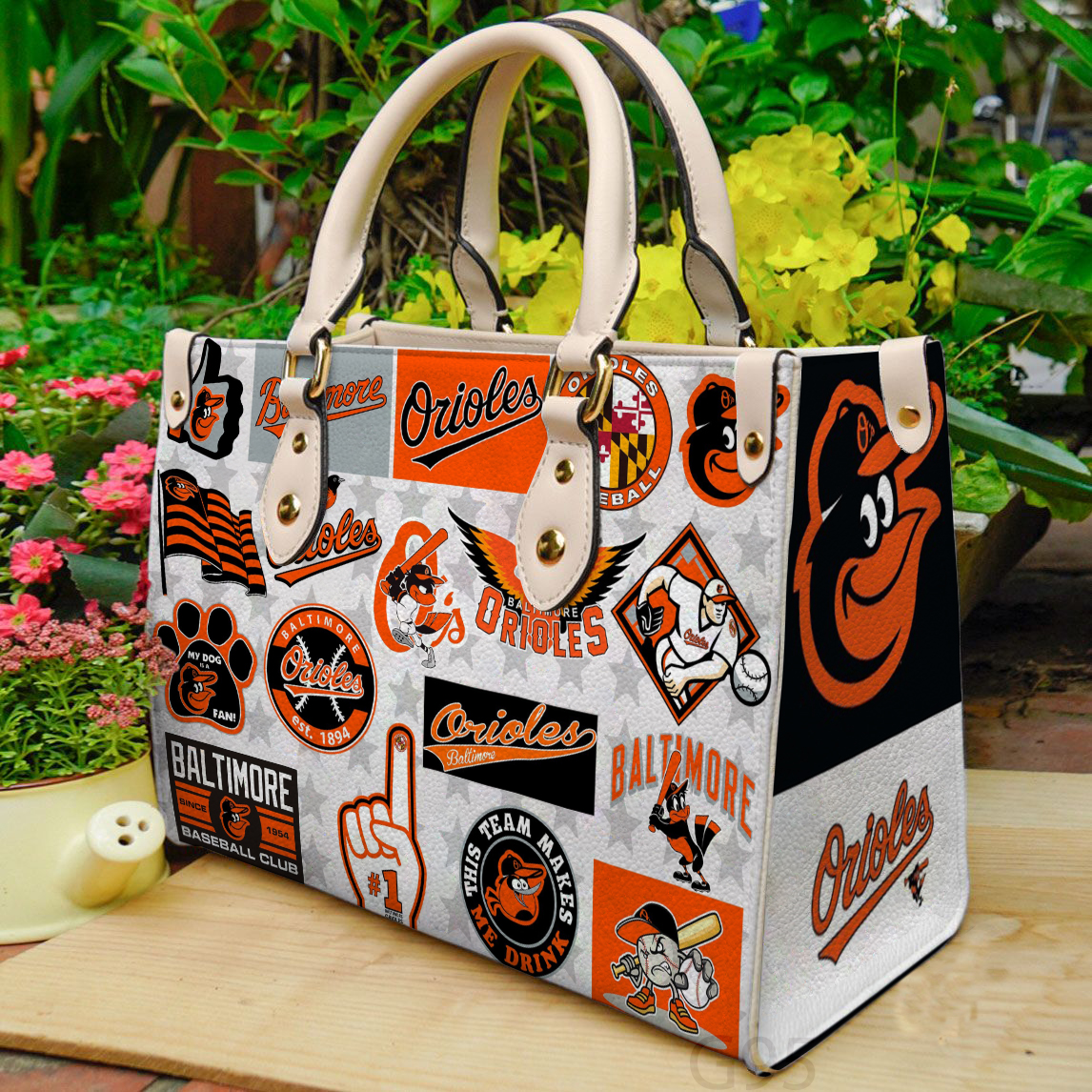 Baltimore Orioles Women Leather Hand Bag