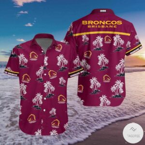 Brisbane Broncos Hawaiian Shirt Beach Outfit Summer