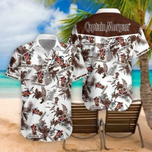 Captain Morgan Hawaiian Shirt Summer Beach Outfit