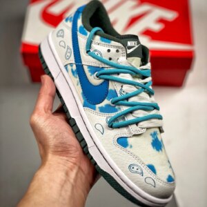 Custom Nike Dunk Low White Blue For Sale