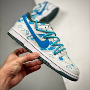 Custom Nike Dunk Low White Blue For Sale