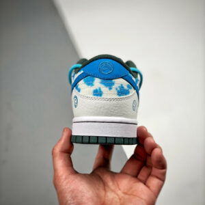 Custom Nike Dunk Low White Blue For Sale