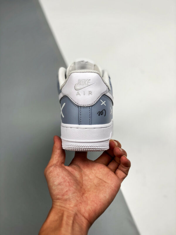 Custom x Kaws Nike Air Force 1 Low Blue White For Sale