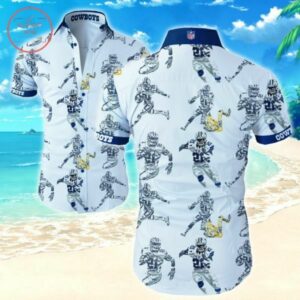 Dallas Cowboys Elliott 21 S Hawaiian Shirt